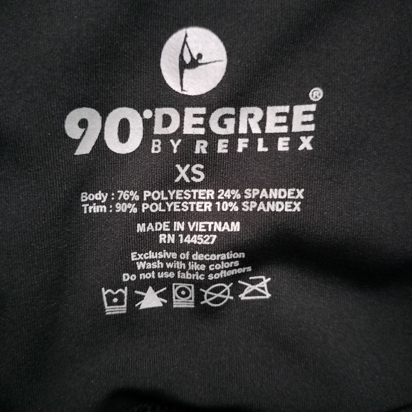 90 Degree by Reflex Leggings Black Size XSmall - Picture 5 of 5